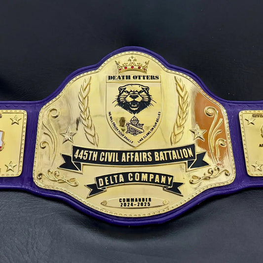 Custom Military Commander Championship Belt