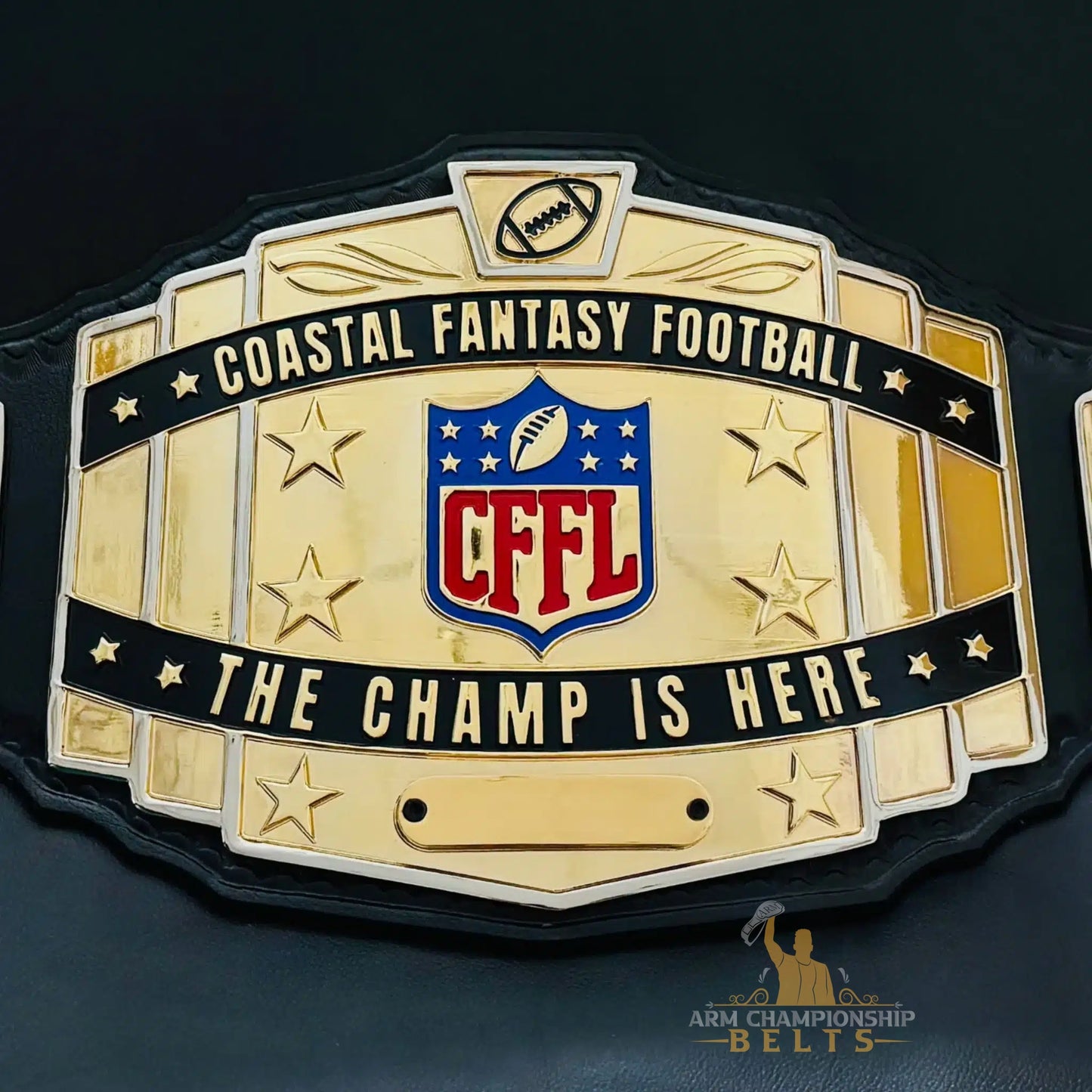 CFFL Fantasy Football Champion Belt – Custom League Trophy