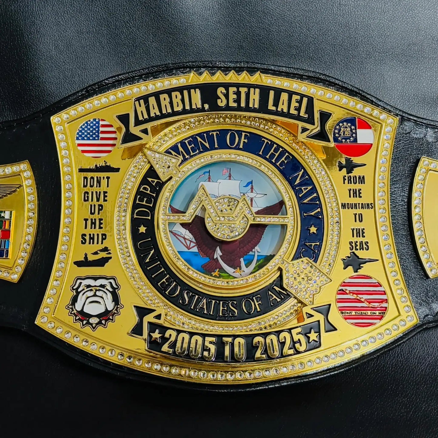 Custom Military Retirement Belt