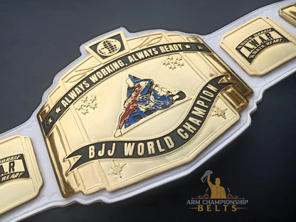 Custom BJJ World Champion Belt – Fully Personalized Jiu Jitsu Award