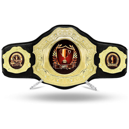 Real Leather Adult Size Die-Cast Championship Belt