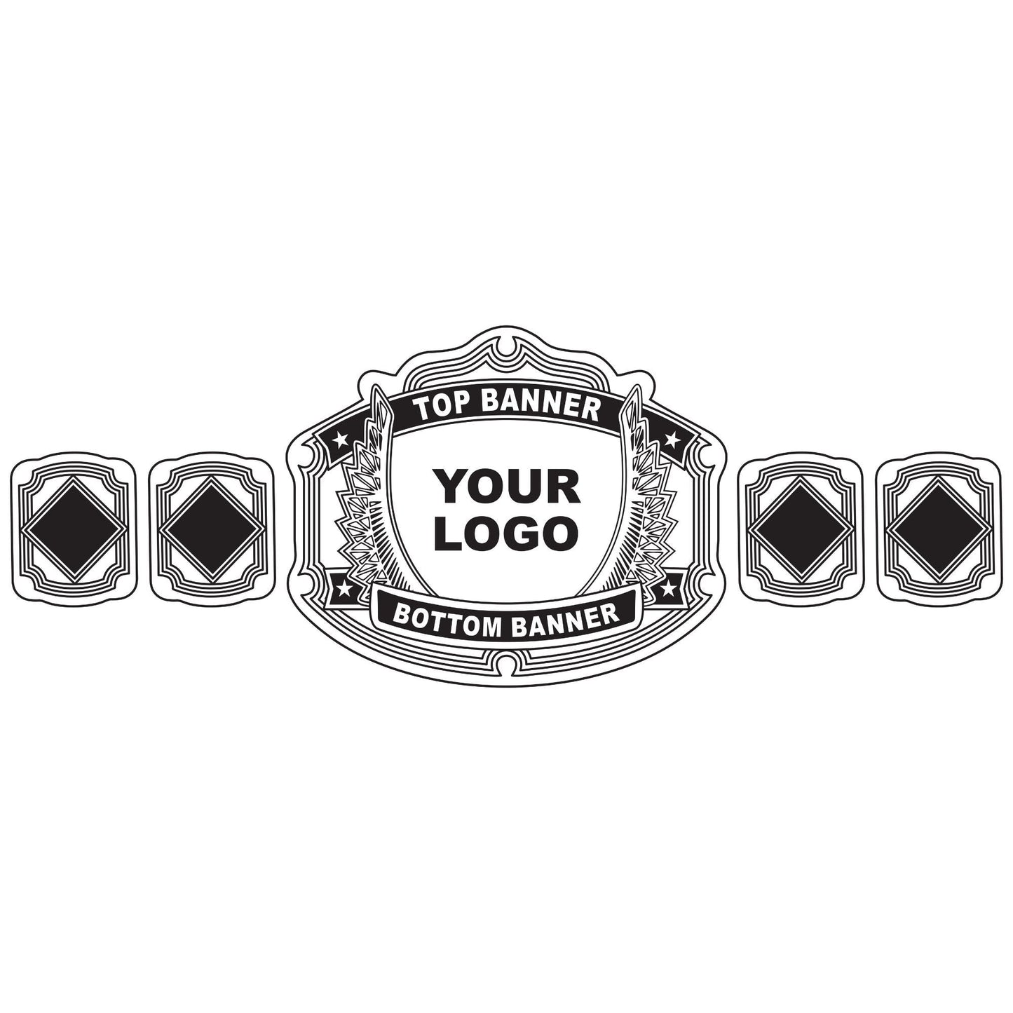 Custom Champion Wrestling Belt