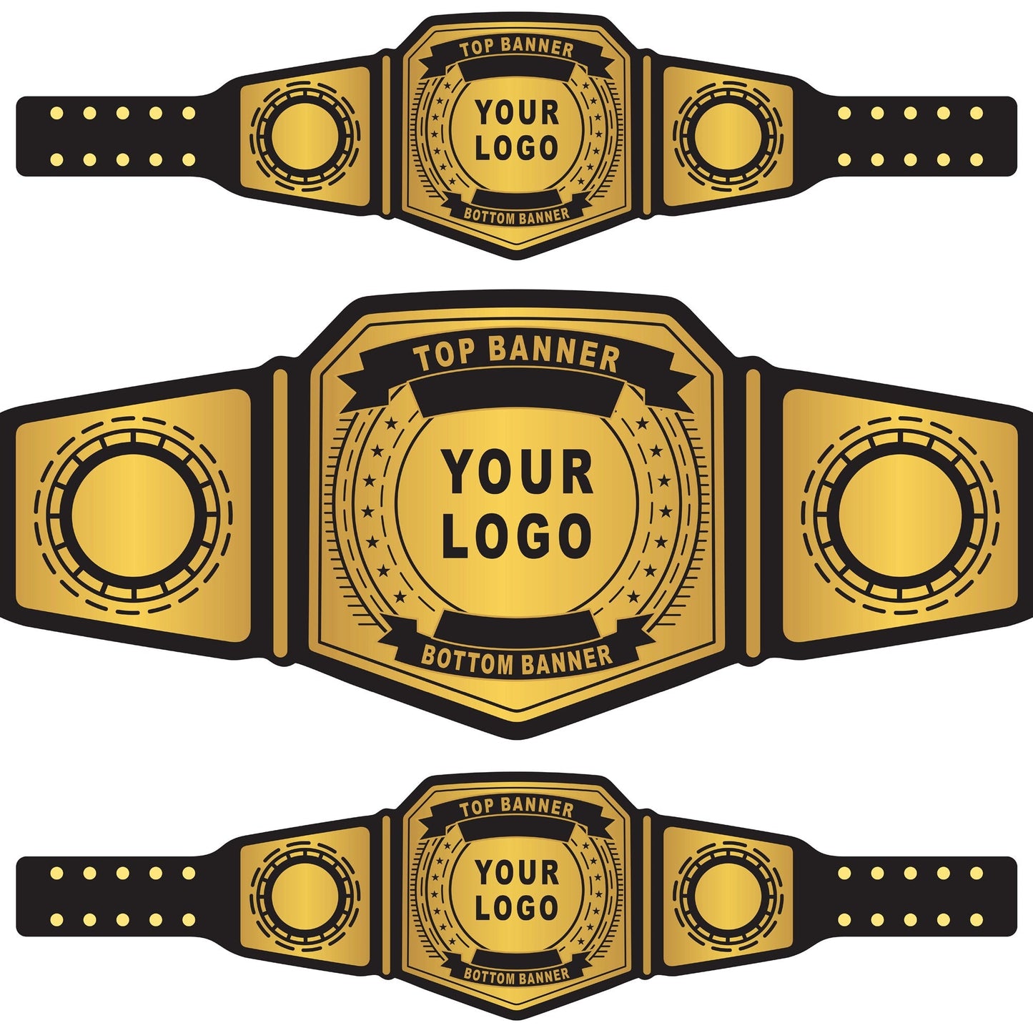 Custom Universal Wrestling Title Belt