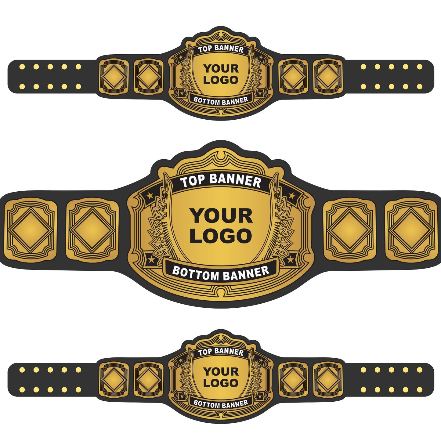 Custom Champion Wrestling Belt