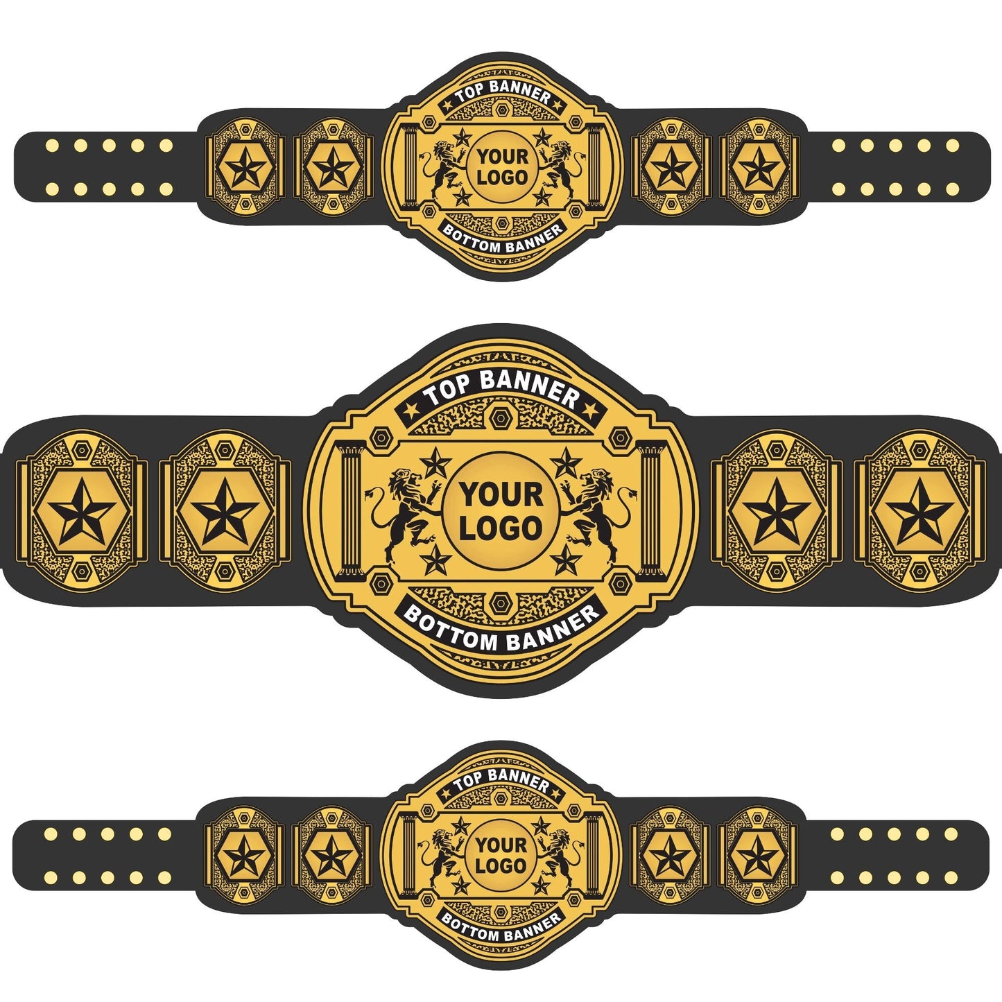 Personalized Wrestling Title Belt
