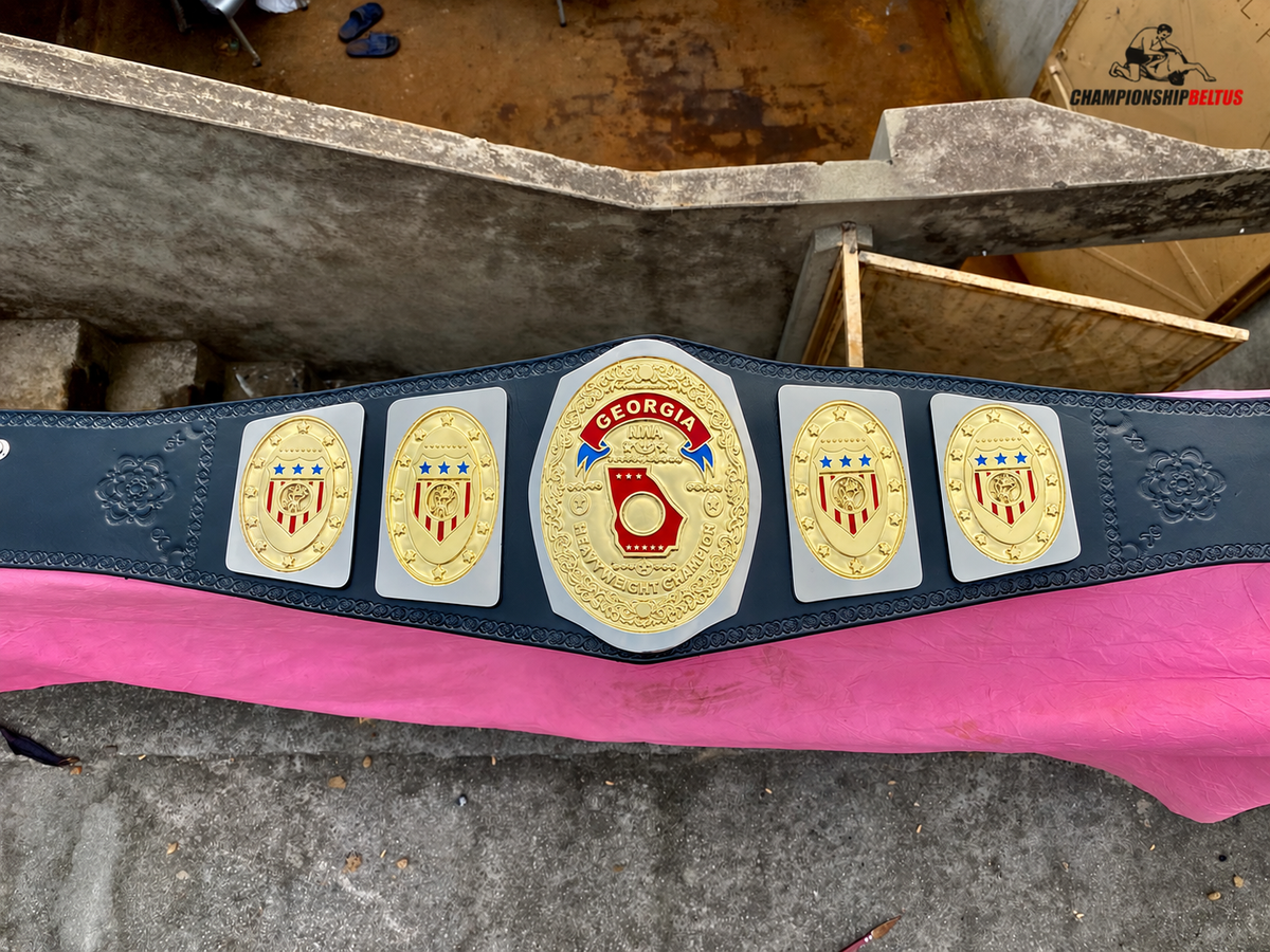 24KGOLD NWA Georgia Heavyweight Championship – Premium CNC Belt