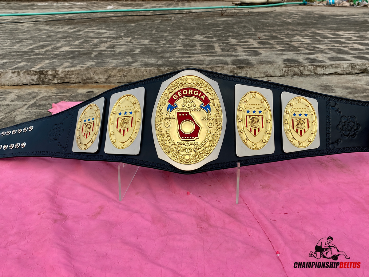 24KGOLD NWA Georgia Heavyweight Championship – Premium CNC Belt