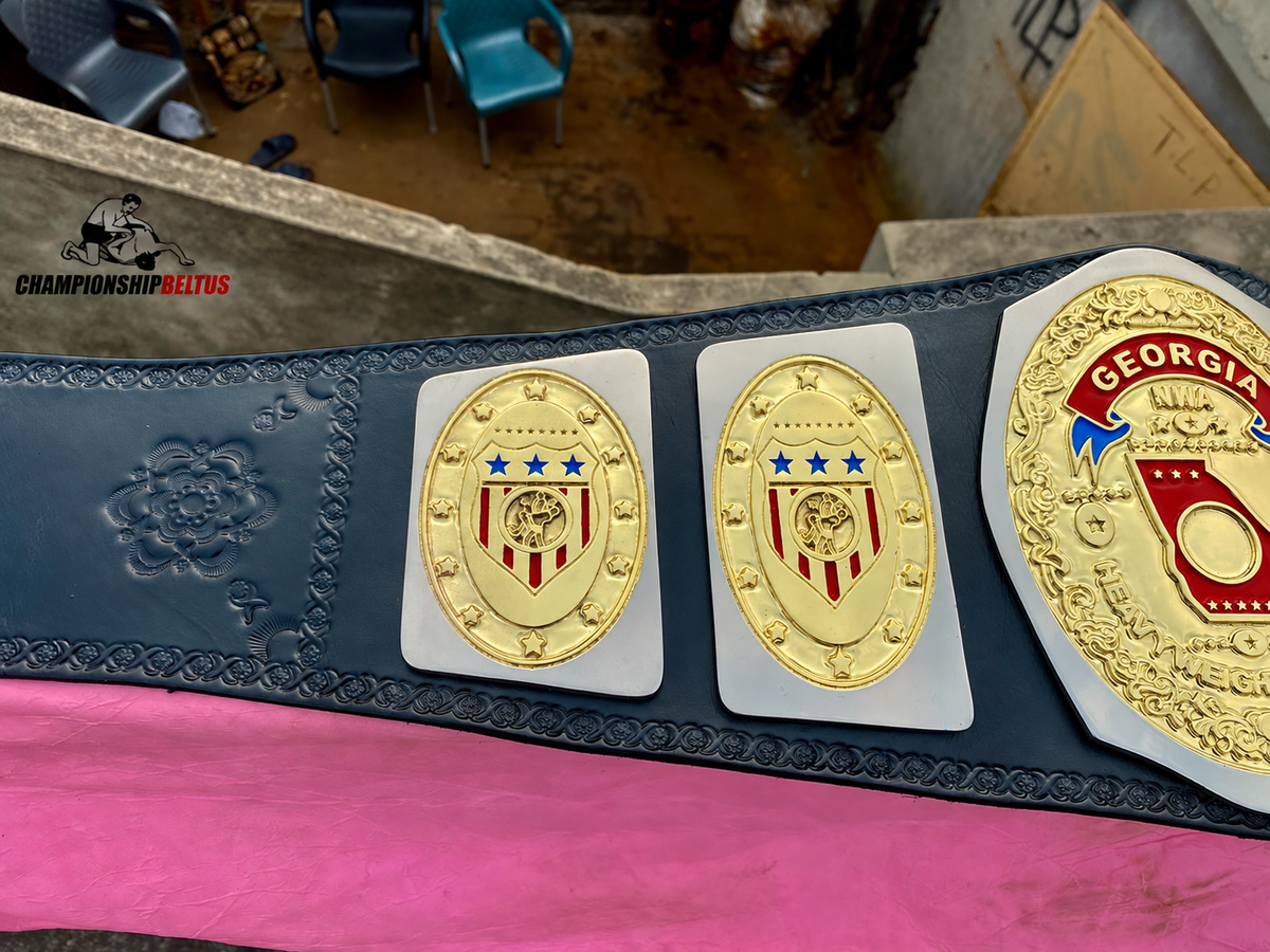 24KGOLD NWA Georgia Heavyweight Championship – Premium CNC Belt