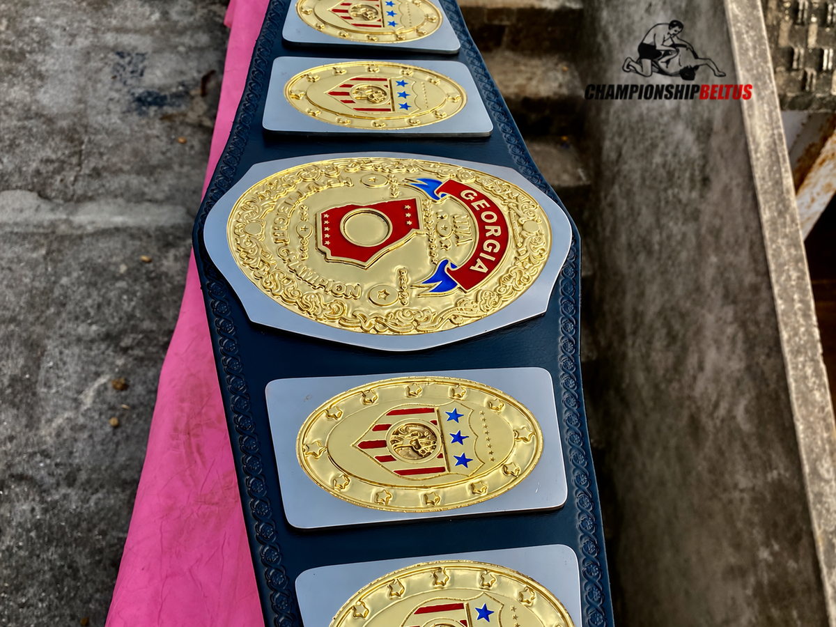 24KGOLD NWA Georgia Heavyweight Championship – Premium CNC Belt