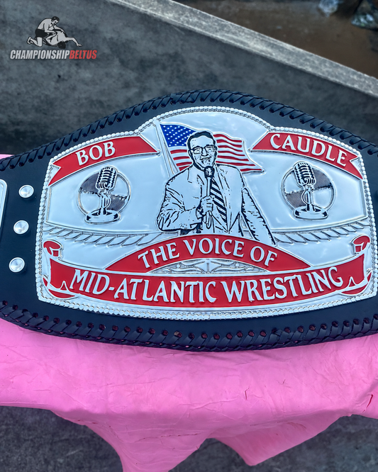 24K Bob Caudle “Voice of Mid-Atlantic Wrestling” Tribute Belt CNC Belt
