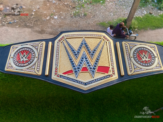 Undisputed Champion Black & Gold Championship Belt