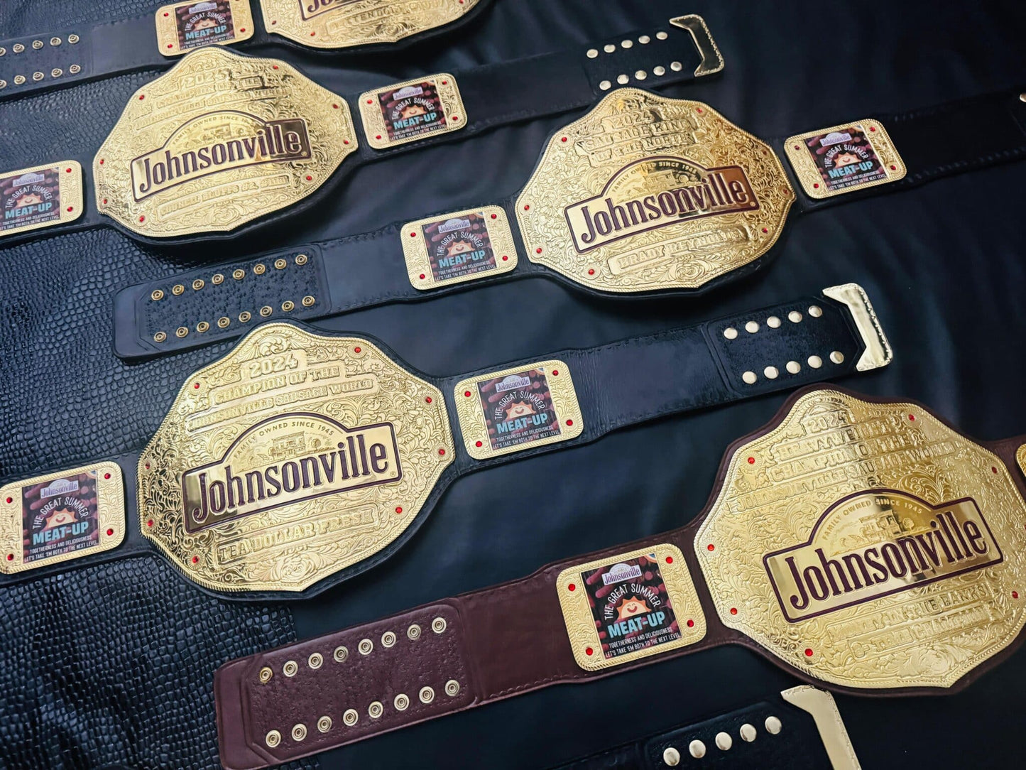Johnsonville Sausage World Champion Customizable Belts