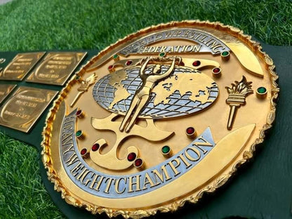 24K GOLD WWF BIG GREEN 3D CNC CHAMPIONSHIP BELT