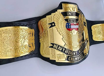 24K GOLD WCW US HEAVYWEIGHT CNC HD CHAMPIONSHIP BELT