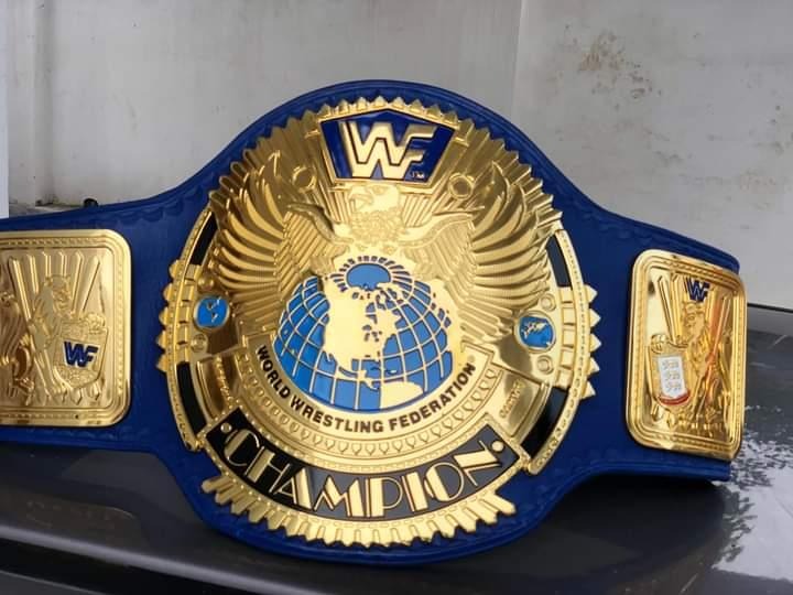 24K GOLD WWF BIG EAGLE ATTITUDE ERA CNC HD CHAMPIONSHIP BELT