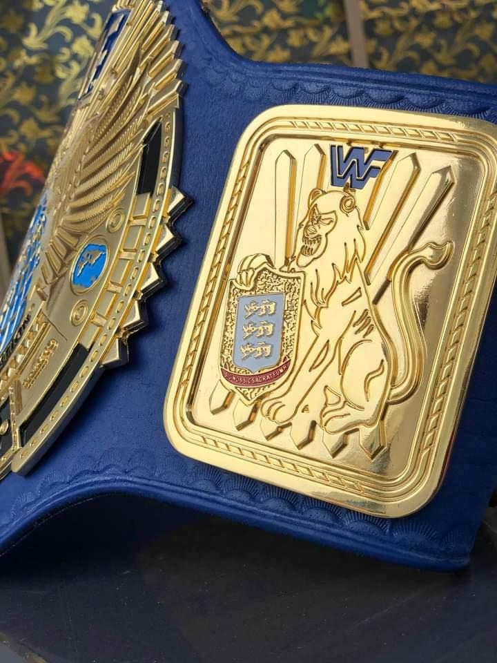 24K GOLD WWF BIG EAGLE ATTITUDE ERA CNC HD CHAMPIONSHIP BELT