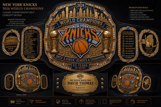 NBA Knick custom championship belts