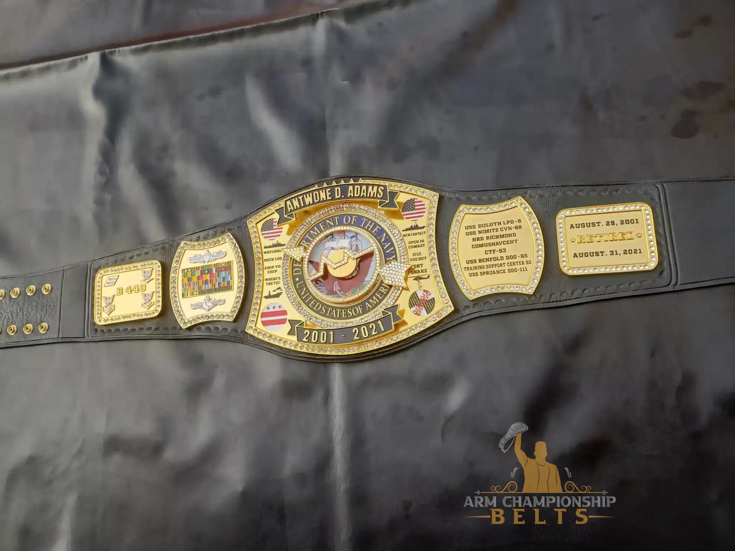 Custom Military Retirement Belt