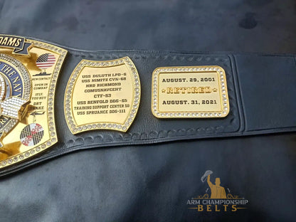 Custom Military Retirement Belt