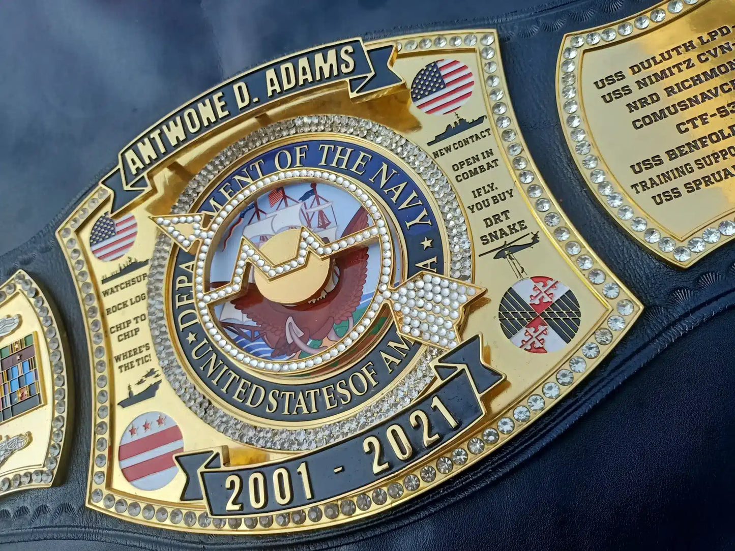 Custom Military Retirement Belt