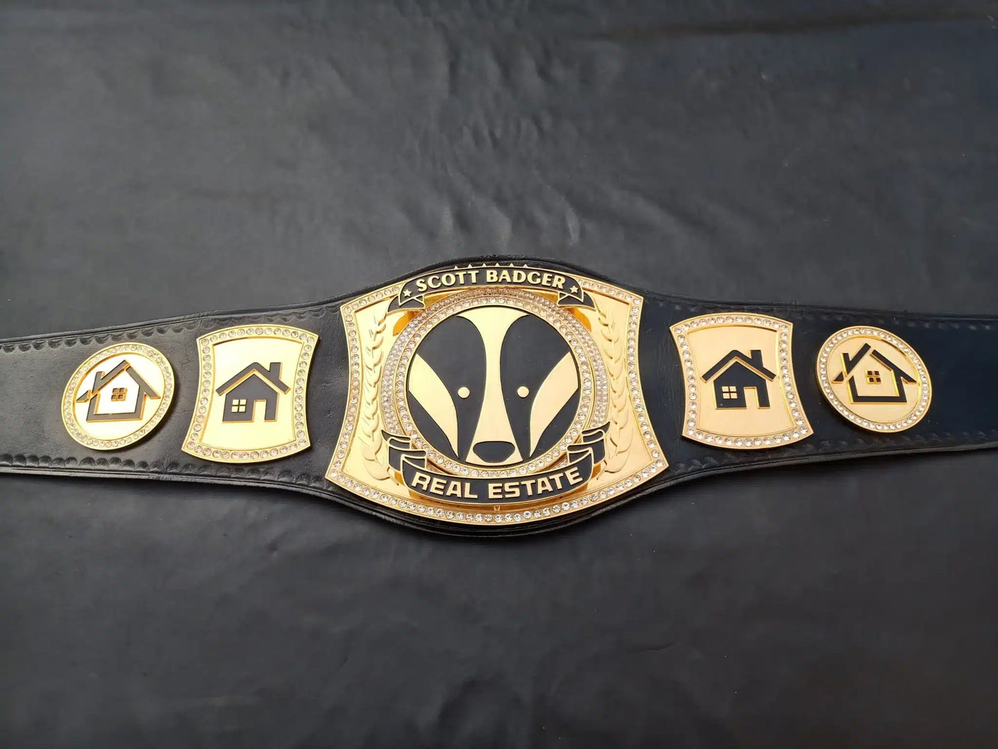 Real Estate Championship Belt – Customizable Award Title