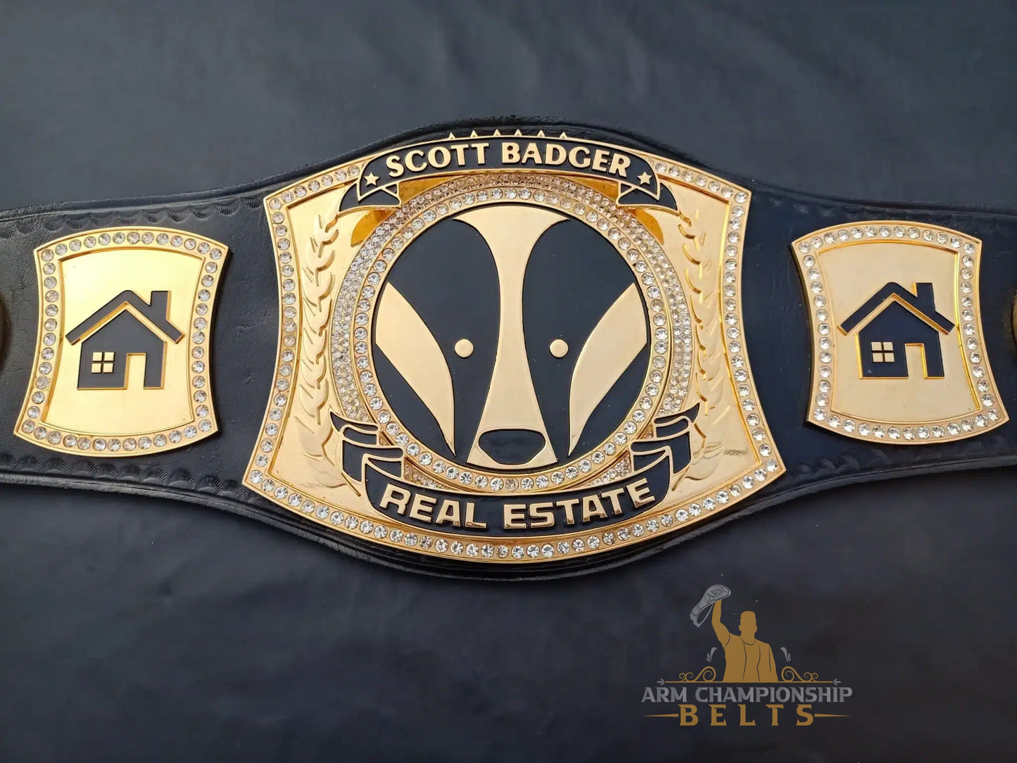 Real Estate Championship Belt – Customizable Award Title
