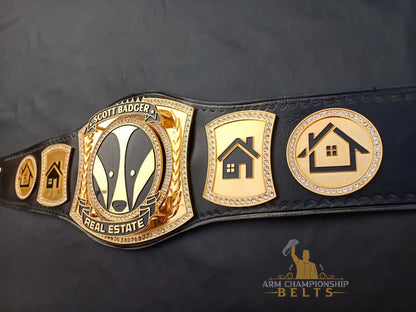 Real Estate Championship Belt – Customizable Award Title