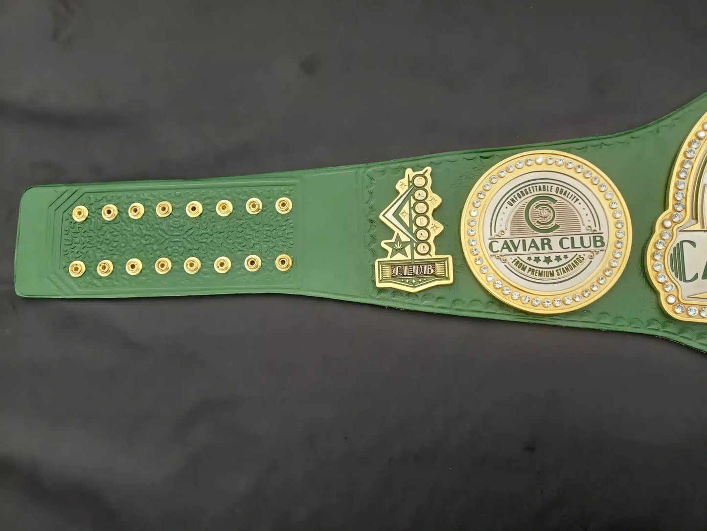 Custom Caviar Club Championship Belts for 420 Events