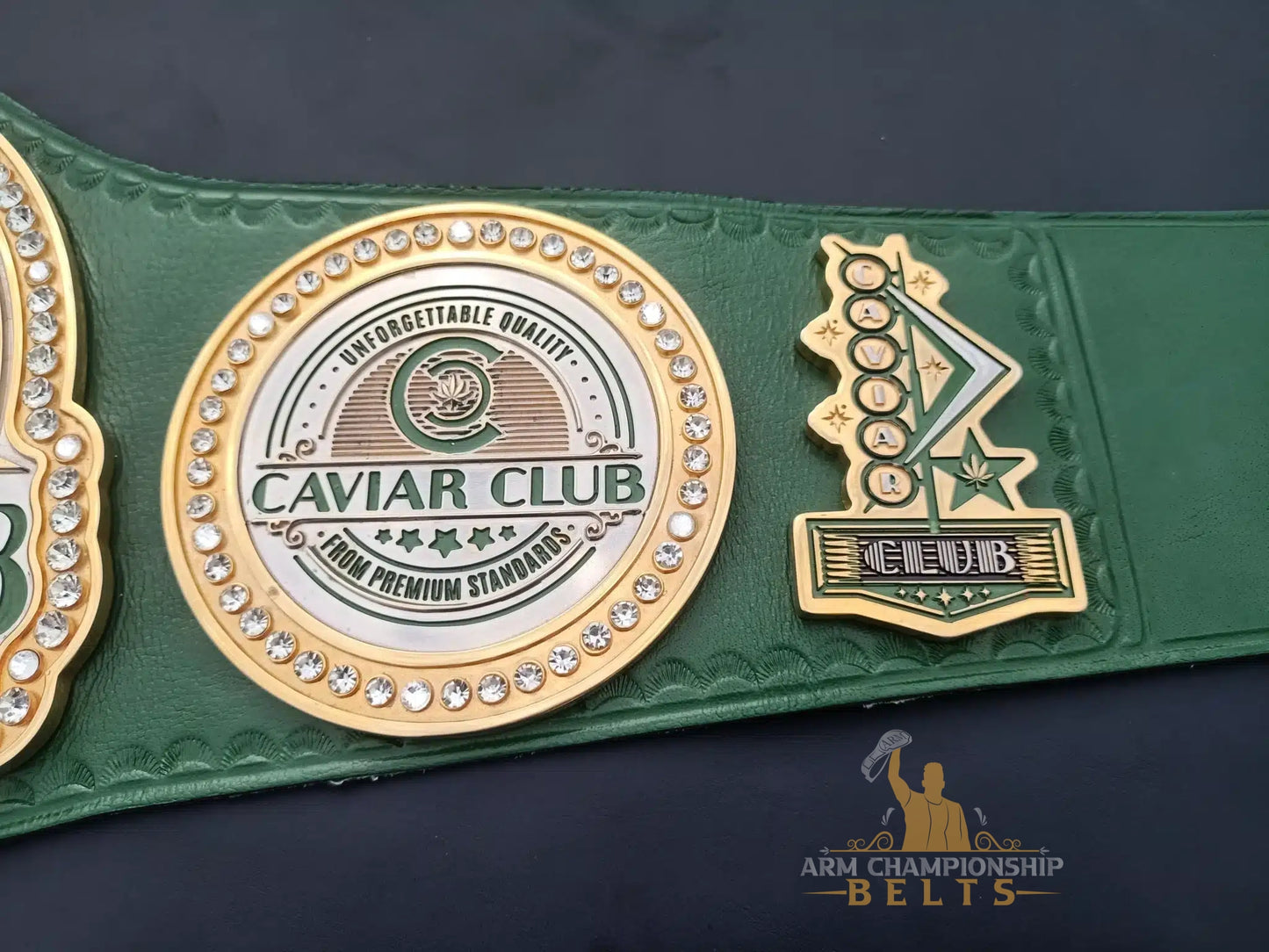 Custom Caviar Club Championship Belts for 420 Events