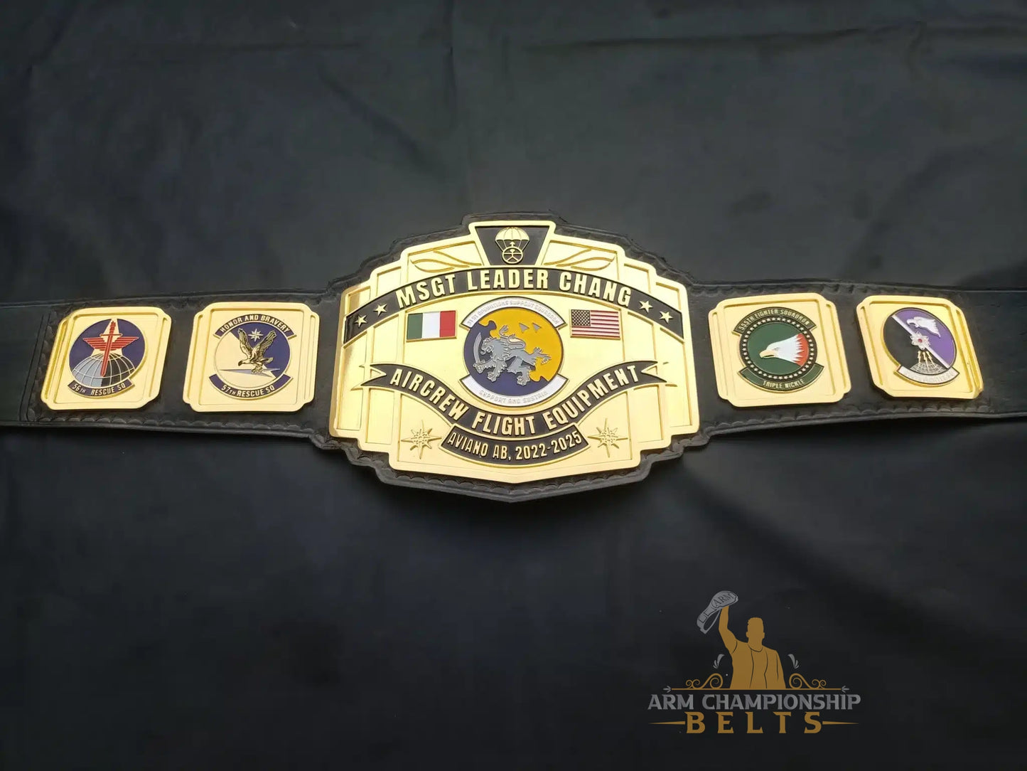 Custom Military Squadron Championship Belt
