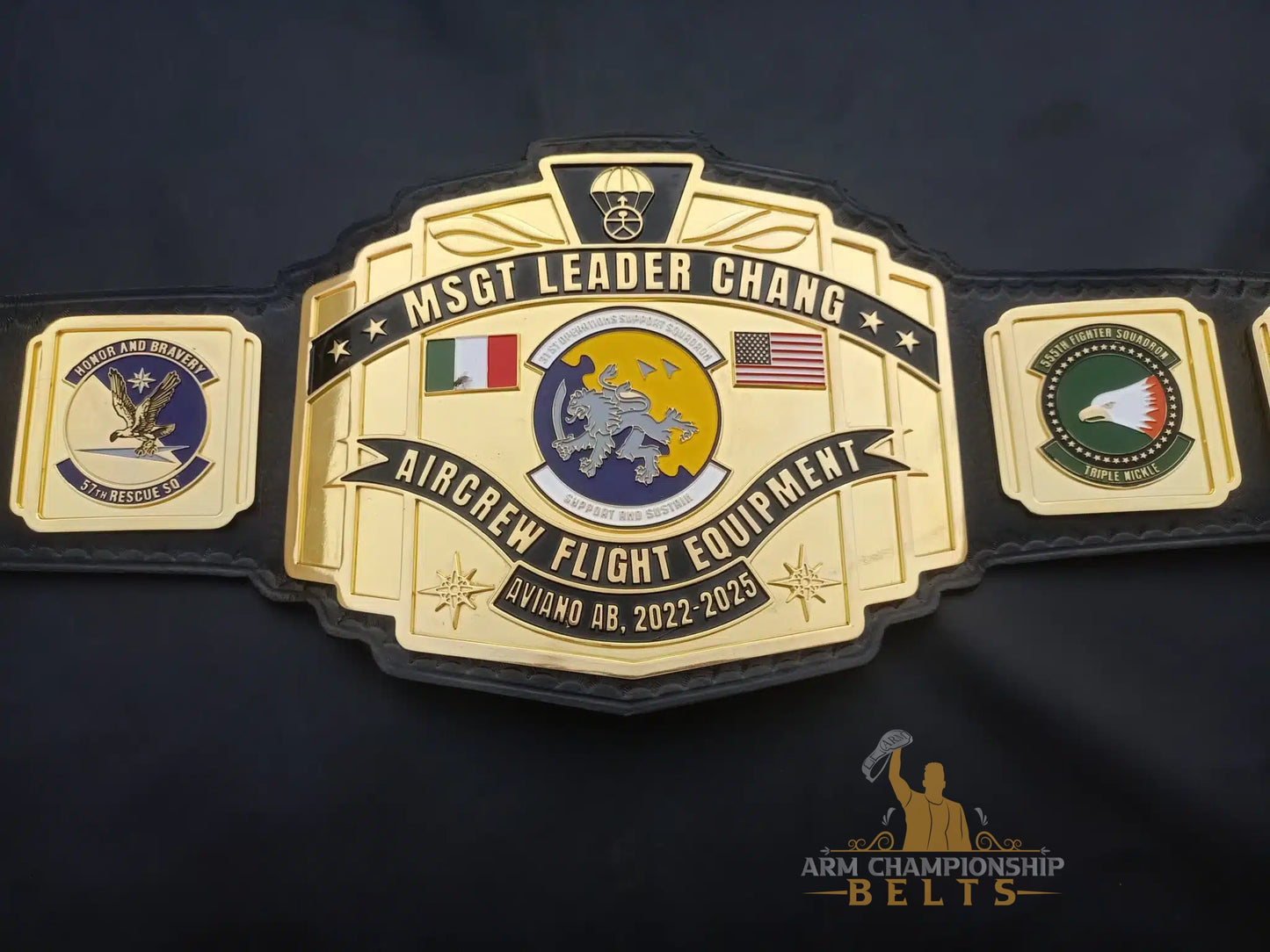 Custom Military Squadron Championship Belt