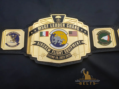 Custom Military Squadron Championship Belt