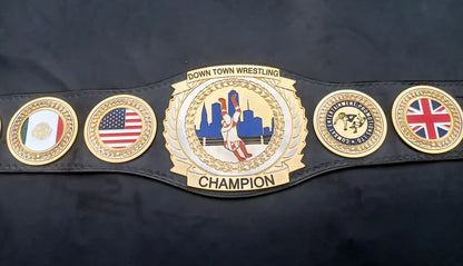 Custom Downtown Wrestling Championship Belt