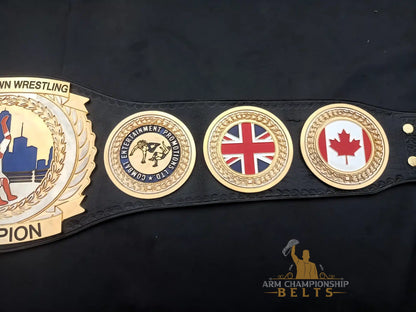 Custom Downtown Wrestling Championship Belt