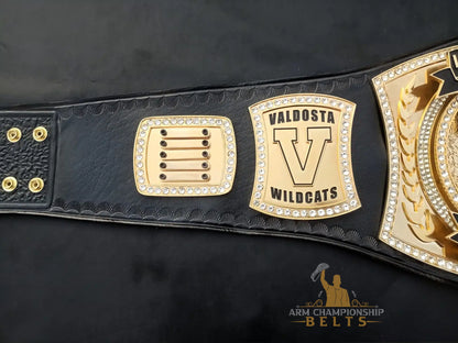 Custom School Attendance Champion Belt – Valdosta Wildcats Edition