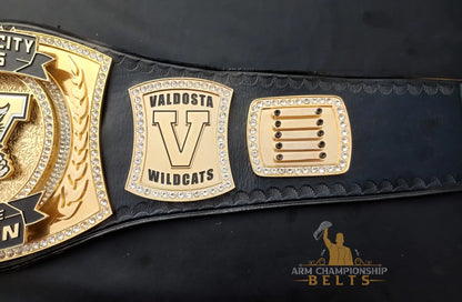 Custom School Attendance Champion Belt – Valdosta Wildcats Edition