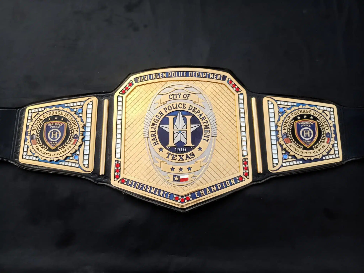 Harlingen Police Department Custom Performance Championship Belt