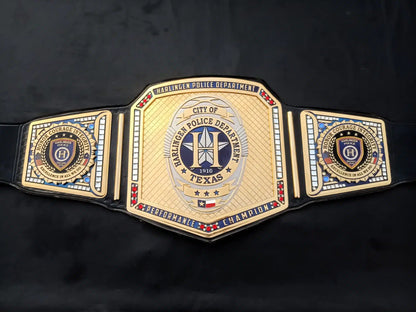Harlingen Police Department Custom Performance Championship Belt