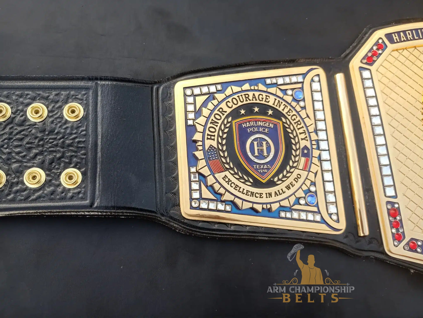 Harlingen Police Department Custom Performance Championship Belt