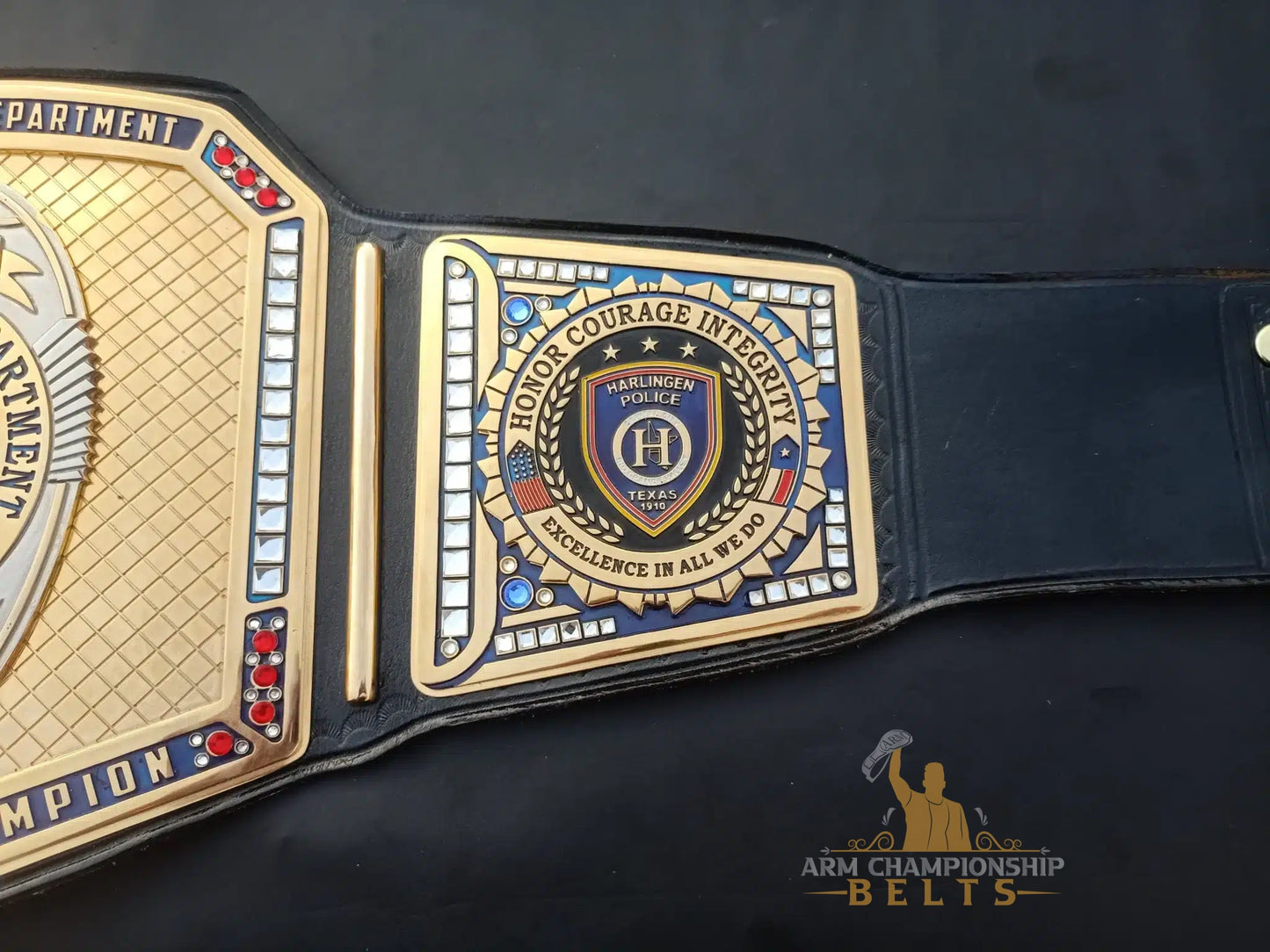 Harlingen Police Department Custom Performance Championship Belt