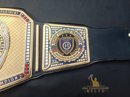 Harlingen Police Department Custom Performance Championship Belt