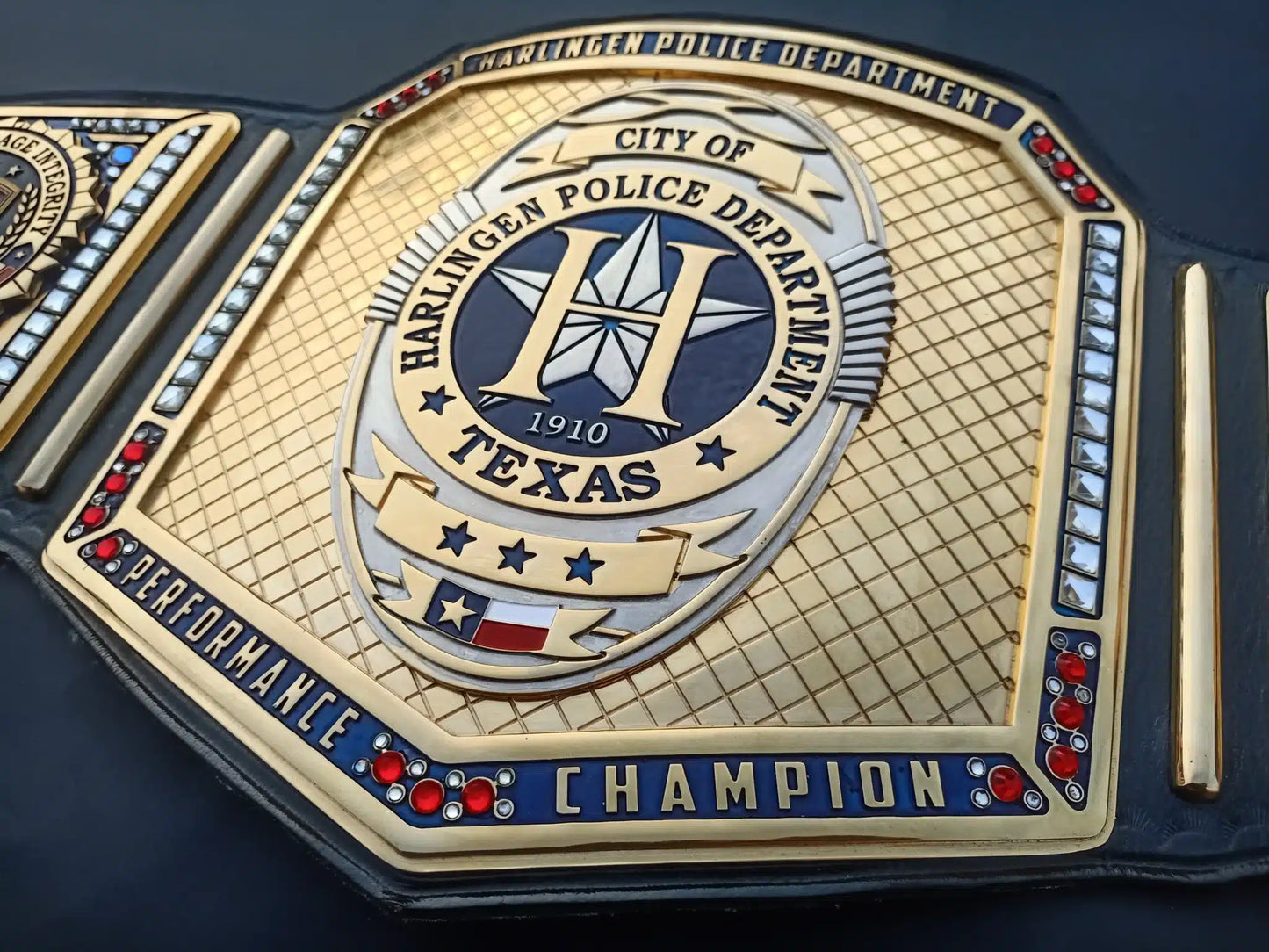 Harlingen Police Department Custom Performance Championship Belt