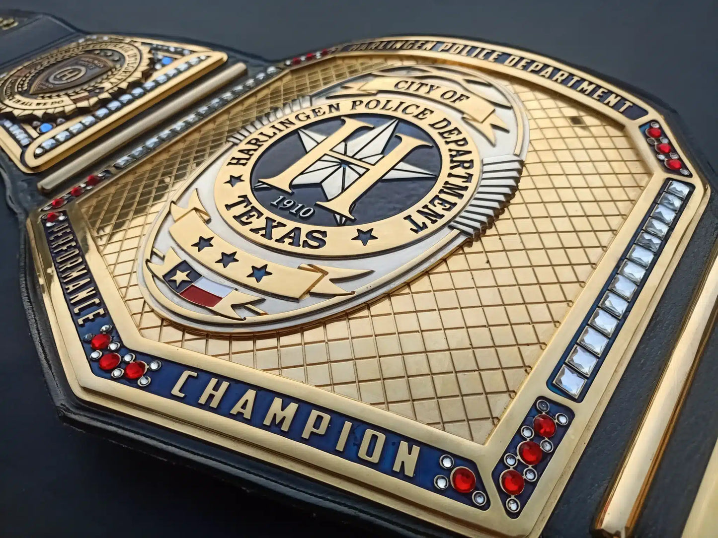 Harlingen Police Department Custom Performance Championship Belt