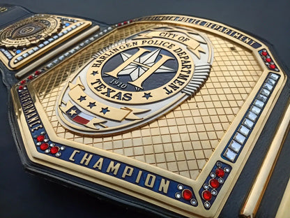 Harlingen Police Department Custom Performance Championship Belt