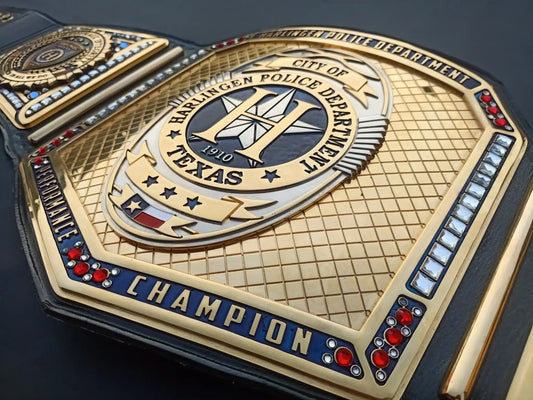 Harlingen Police Department Custom Performance Championship Belt