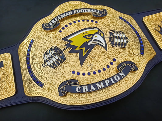 Custom High School Football Title Belt