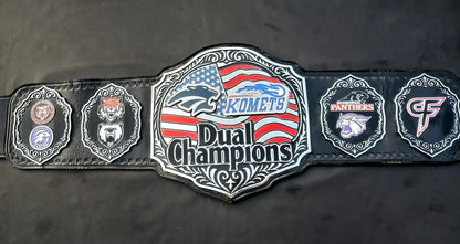 Personalized School Wrestling Championship Belt