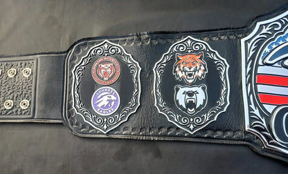 Personalized School Wrestling Championship Belt