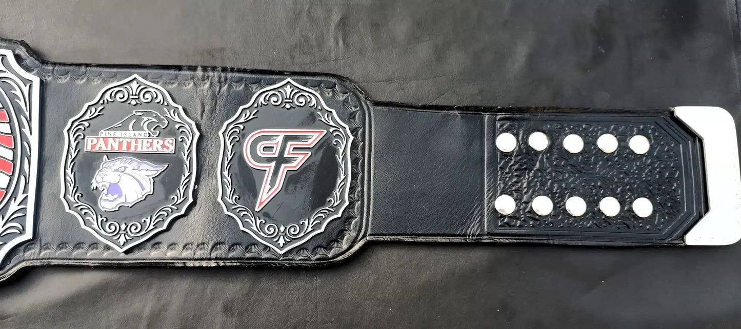 Personalized School Wrestling Championship Belt