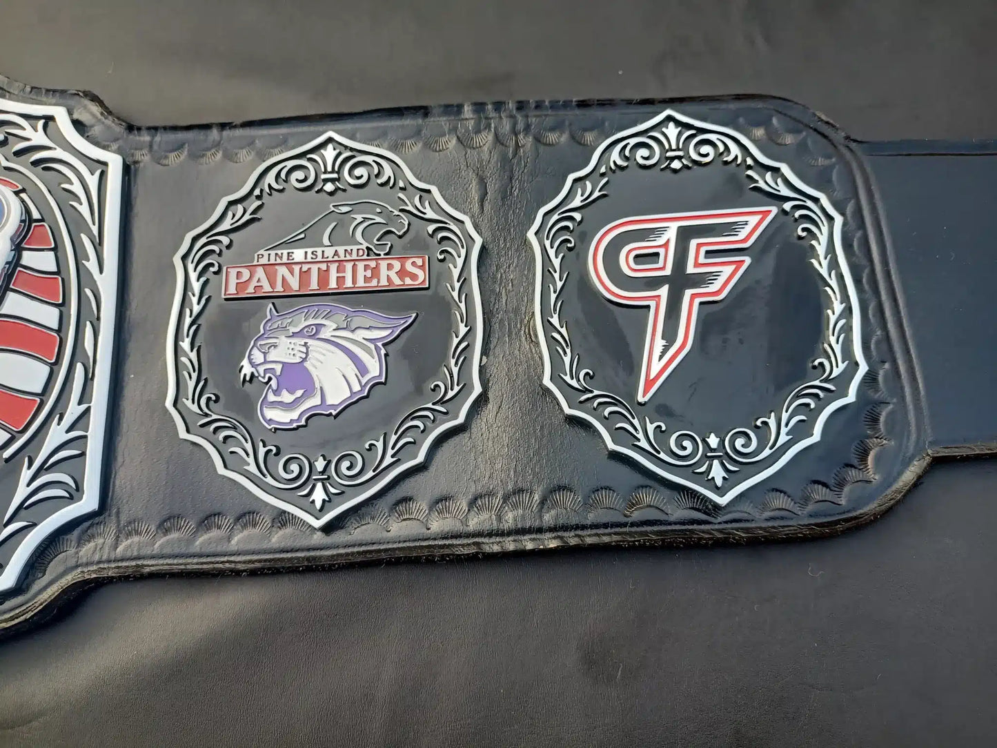 Personalized School Wrestling Championship Belt